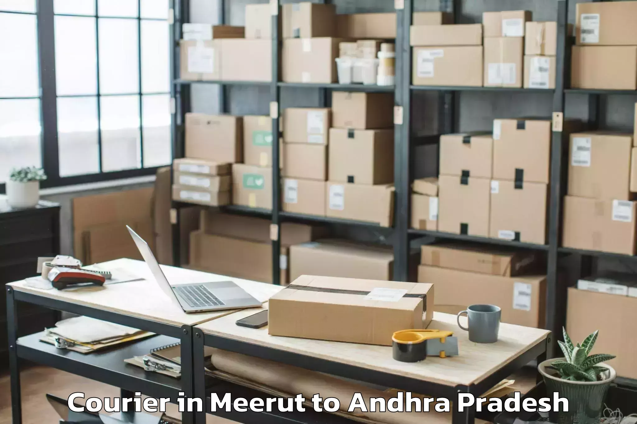 Book Meerut to Peddvaduguru Courier